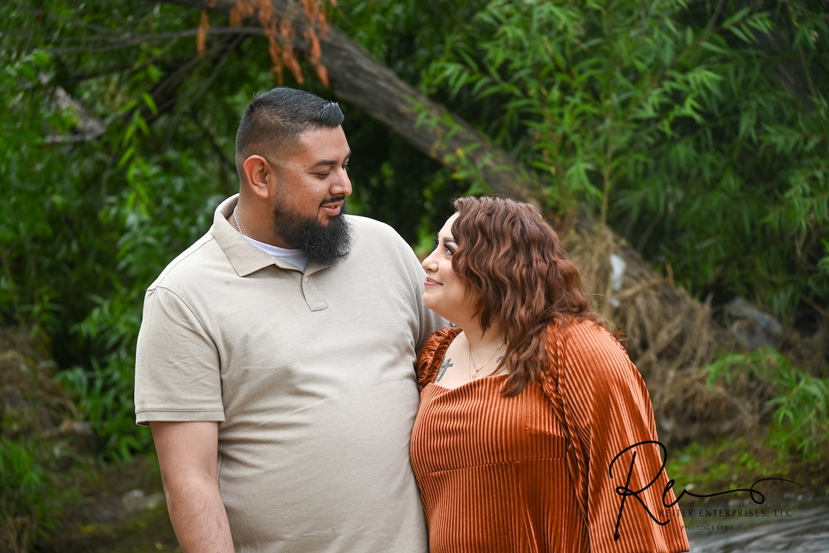 Smiling couple portrait