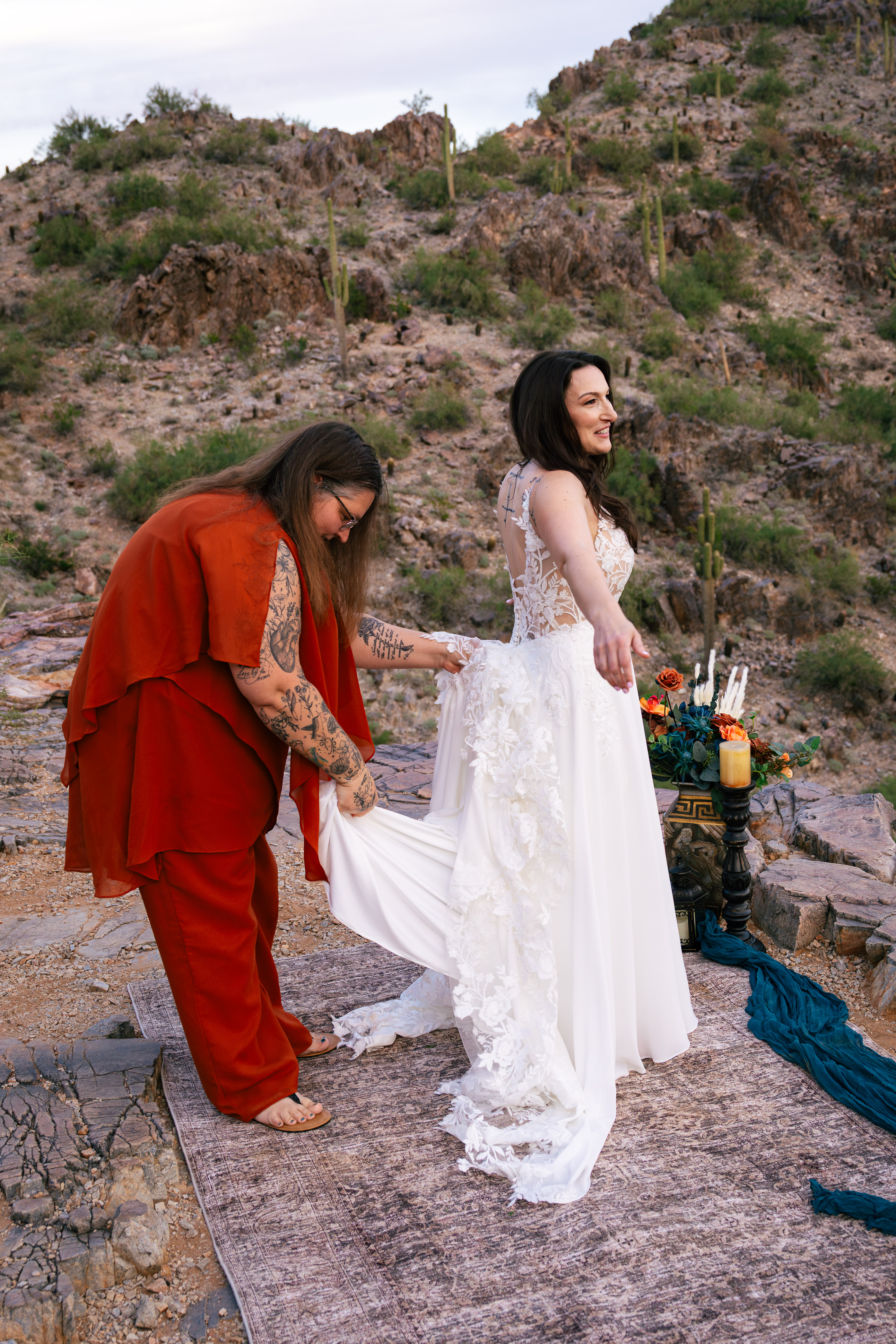Wedding ceremony portrait
