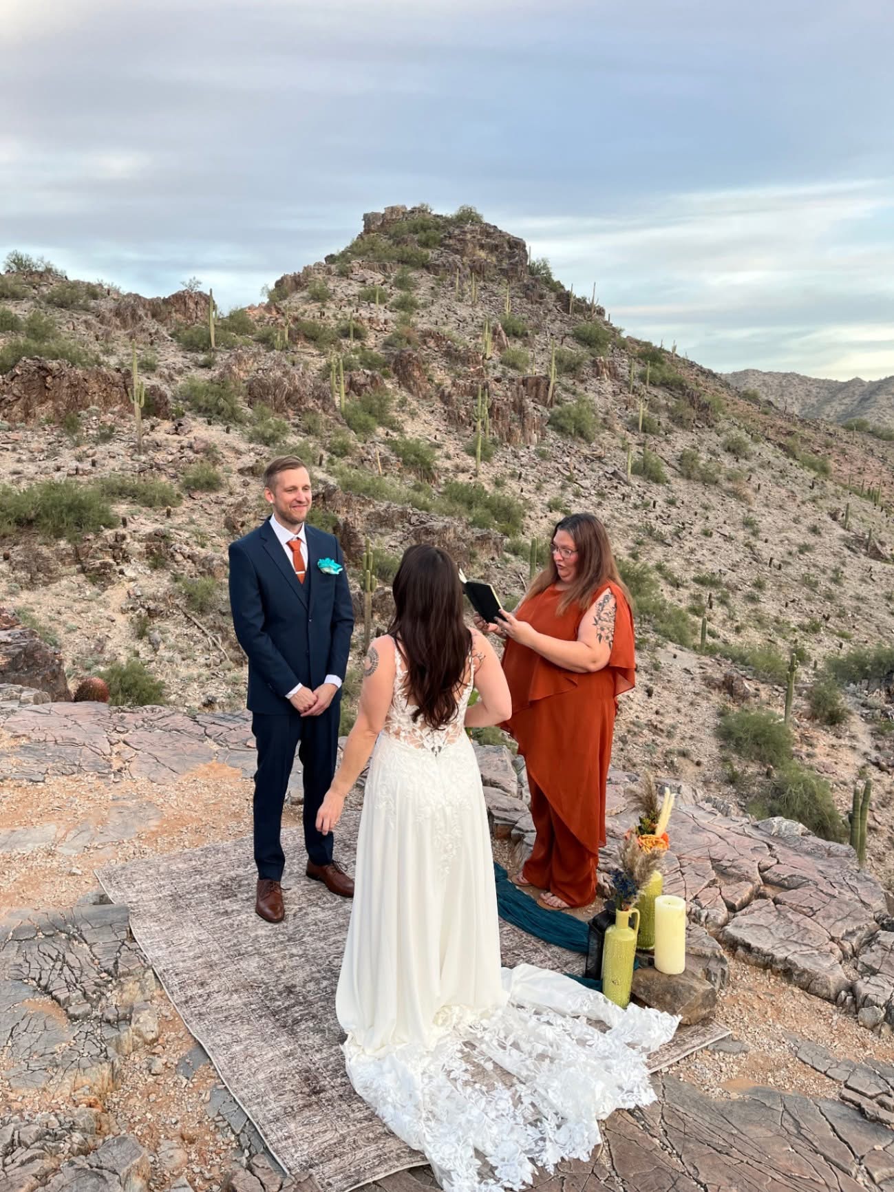 Couple ceremony portrait